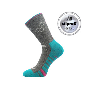 Ponožky Voxx VIRGO tmavě šedá melé