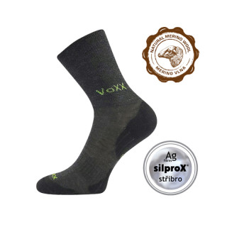 Ponožky Voxx IRIZARIK merino tm.šedá