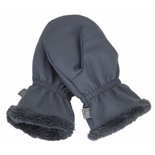 Rukavice Fantom softshellové s kožíškem tmavě šedé 0203