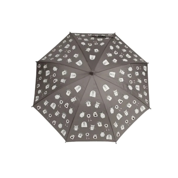 Deštník měnící barvu Příšerky šedý 0052D