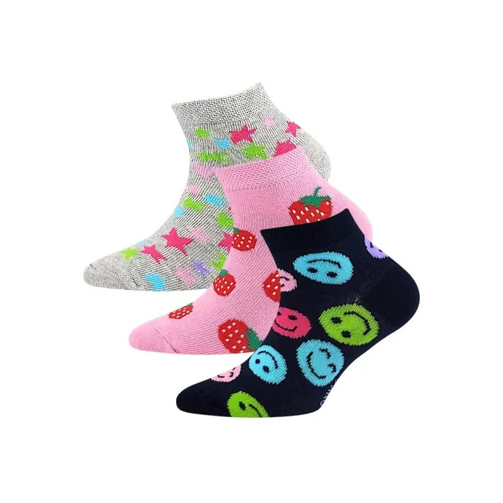 Ponožky Lonka dětské krátké DEDONIK letní DÍVČÍ mix H