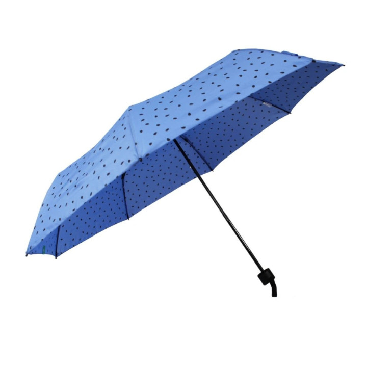 Dámský skládací deštník manuální FLUO Perletti 26298 modrá