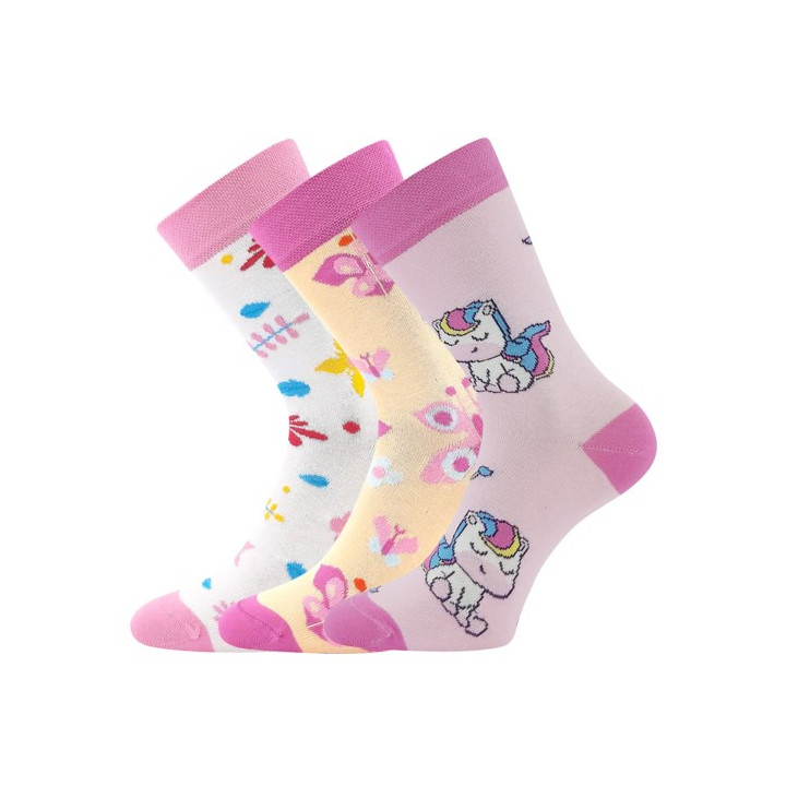 Ponožky Boma dětské KAITO s obrázky DÍVČÍ mix D