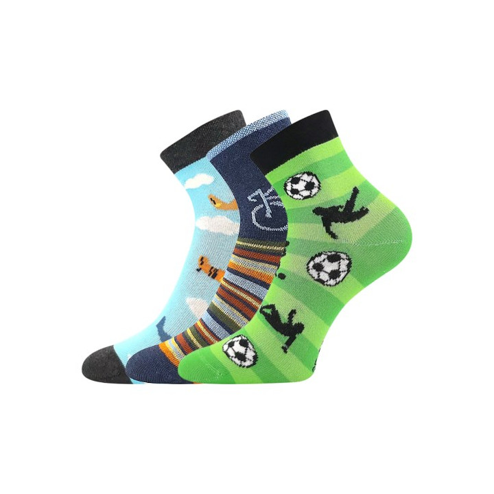 Ponožky dětské KAY s obrázky CHLAPECKÉ mix B