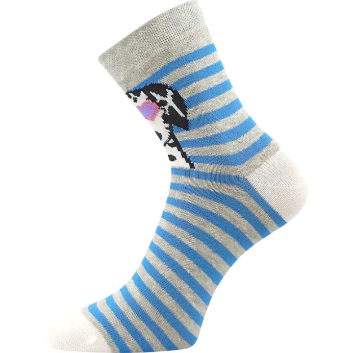 Ponožky dívčí LEY obrázkové MIX A s pejsky
