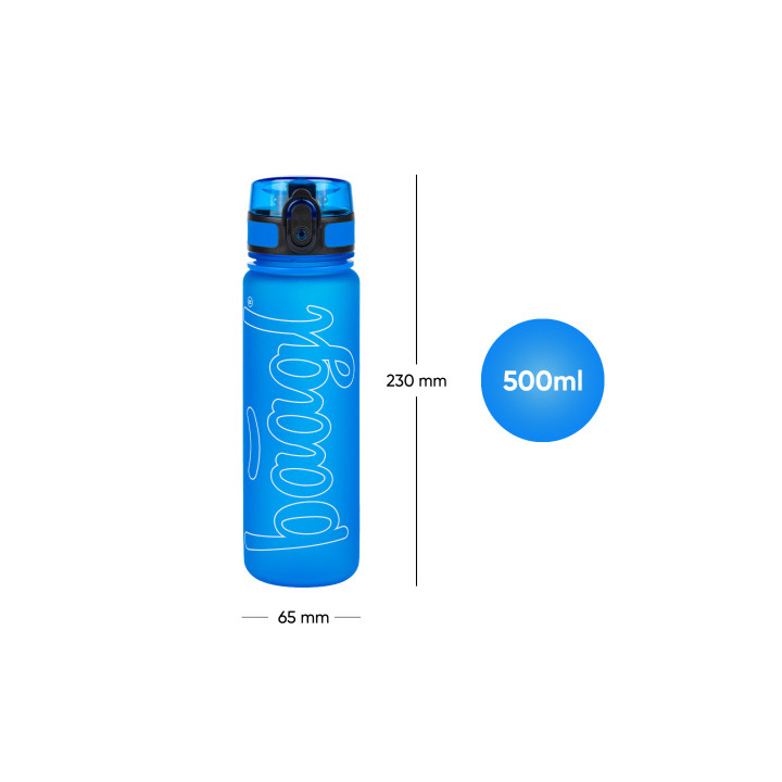BAAGL Tritanová láhev na pití Logo - modrá 500 ml