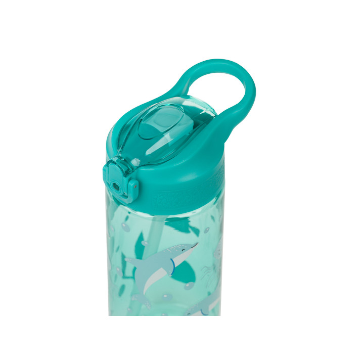 BAAGL Tritanová láhev na pití s brčkem Delfín 500 ml