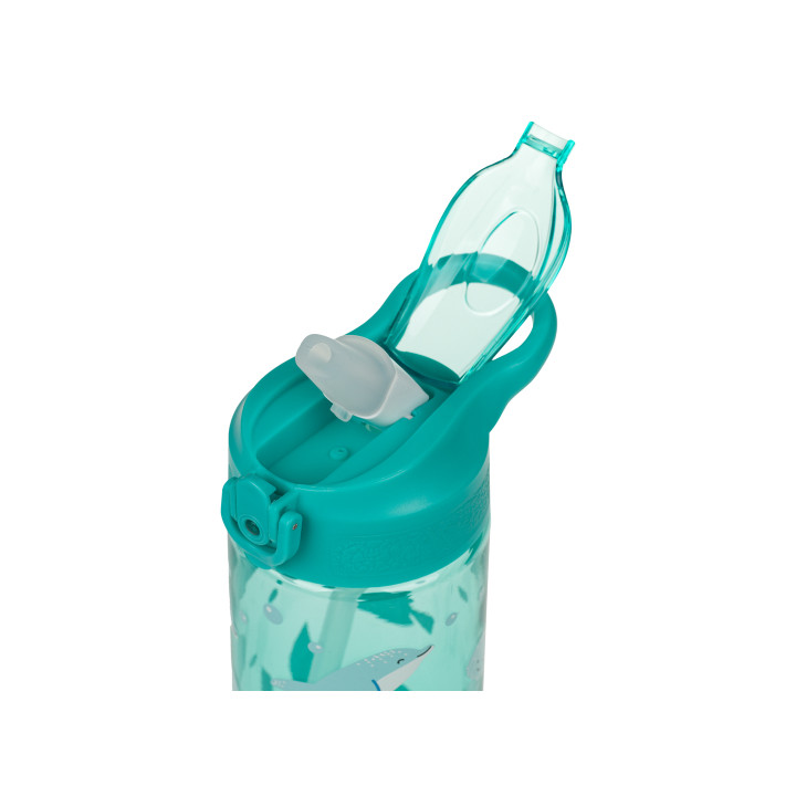 BAAGL Tritanová láhev na pití s brčkem Delfín 500 ml