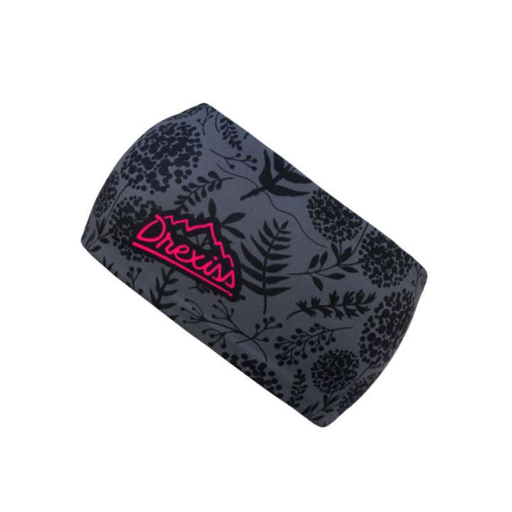 Drexiss funkční čelenka Flowers All - grey