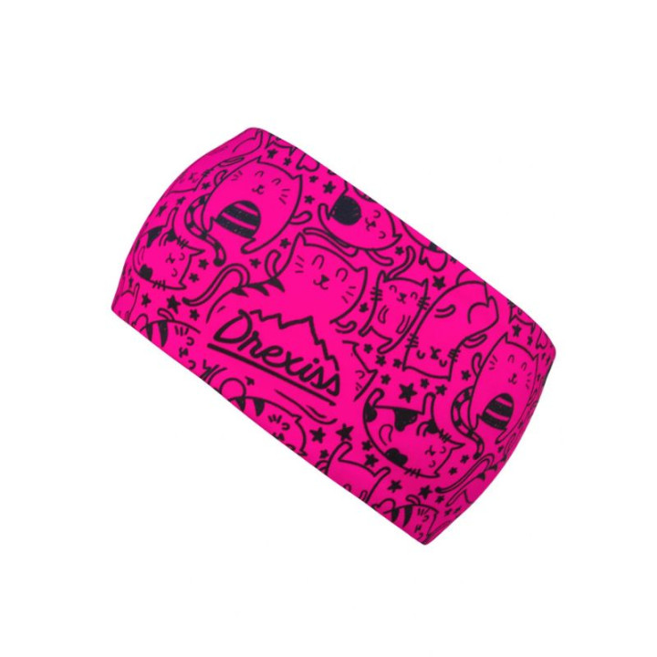 Drexiss funkční čelenka Cats - Pink Black