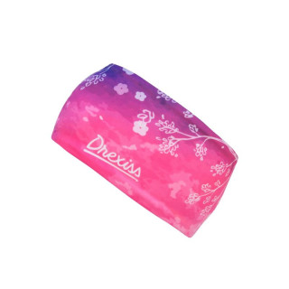 Drexiss funkční čelenka Flower Up - Pink Purple